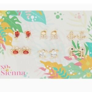 xo, siennaUnder the Sea Stud Set - 6 pairs